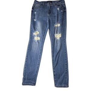 Judy Blue Lemon Patch High Rise Skinny Jeans 13/31